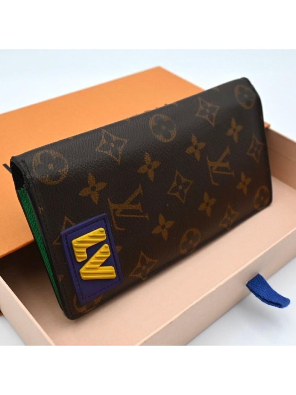 Louis Vuitton Monogram Rubber Portefeuille Brazza NM Wallet